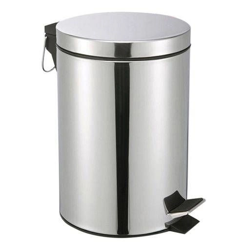 Lixeira em aço inox, com pedal, capacidade Para 5lts , 12lts ou 20lts 